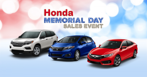 Honda Memorial Day Sale