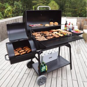 Royal Gourmet 36" Barrel Charcoal Grill with Smoker