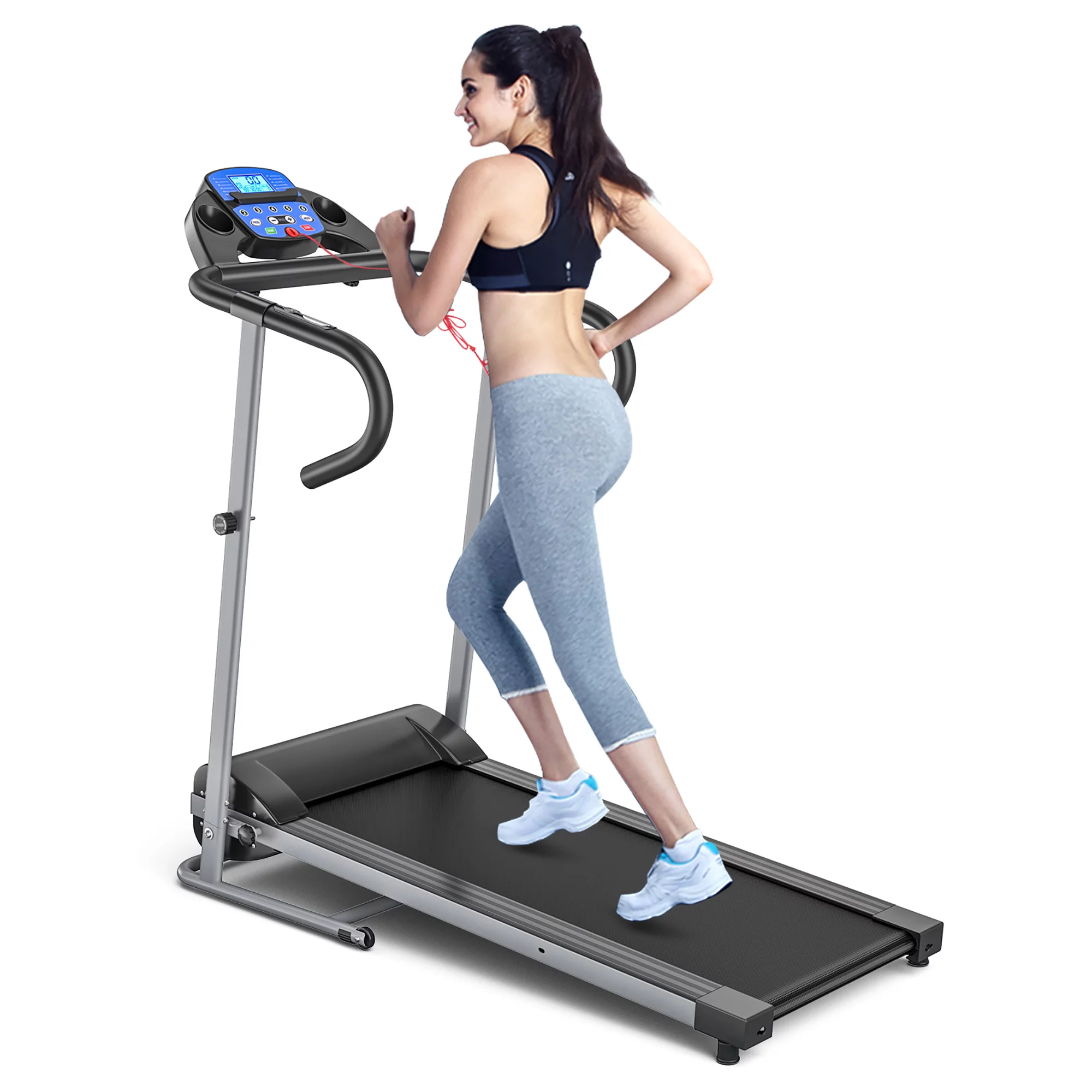 The Goplus 1100W Folding Treadmill with Electric Support and Motorized Power Running Fitness Machine is currently available at Walmart for $299, down from its original price of $578. This treadmill is equipped with a powerful motor that supports speeds up to 10mph, making it ideal for runners of all levels. It also features a folding design that makes it easy to store when not in use. With a variety of built-in workout programs and adjustable speed settings, the Goplus 1100W Folding Treadmill is a great choice for anyone looking to improve their fitness at home. 
