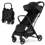 Gymax Portable Baby Stroller One-Hand Fold Pushchair