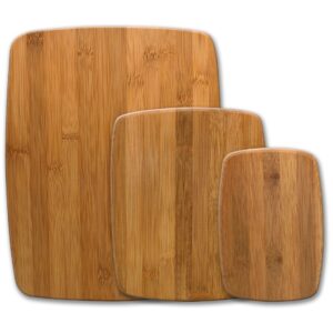 Farberware 3 Piece Kitchen Cutting Board Set Bamboo