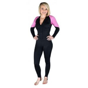 Storm Pink and Black Lycra Scuba Diving Skin - X-Small